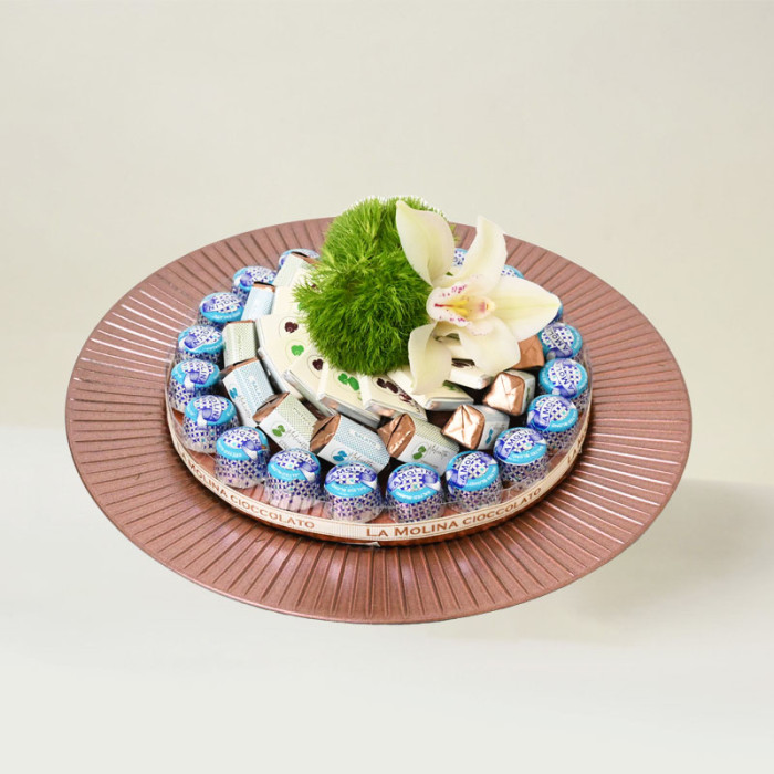 Chocolate Plate Blue