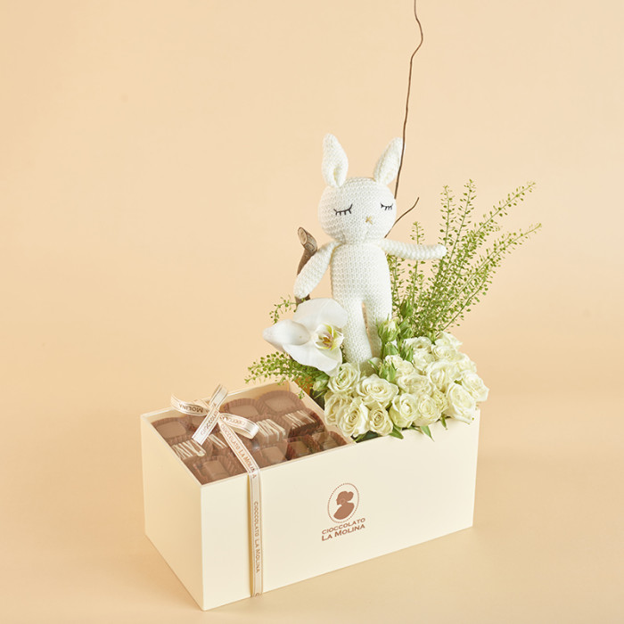 White Bunny Gift Box