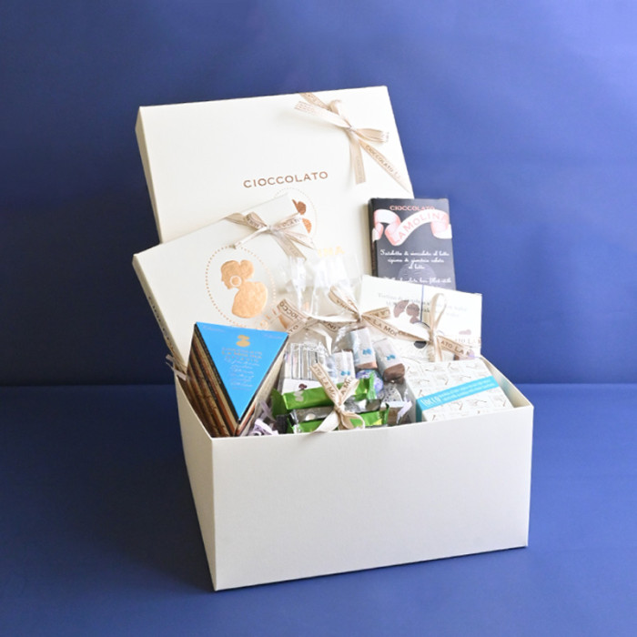 White hamper L